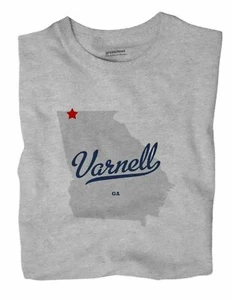 Varnell Georgia GA T-Shirt MAP - Picture 1 of 6