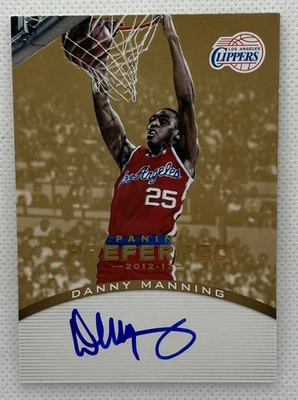 Panini Preferred Signatures Gold 2012-13/10 Danny Manning automático Foto 1 de 2