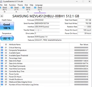 SAMSUNG 512GB SSD PM9B1 M.2 NVMe PCIe Gen4 x4 MZ-VL45120 MZVL4512HBLU-00BH1 - Photo 1/2
