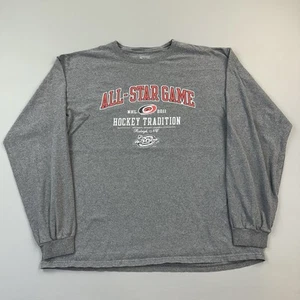 Carolina Hurricanes Shirt Mens XL Gray Long Sleeve 2011 NHL All Star Game - Picture 1 of 11