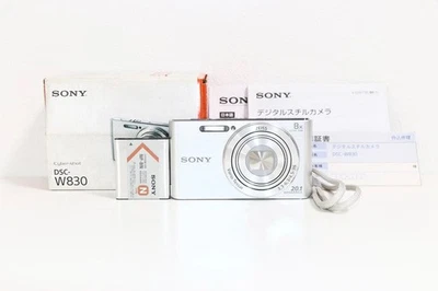 Sony Cyber-shot DSC-W830 Silver Compact Digital Camera 20MP Tested from Japan - Image 1 of 4