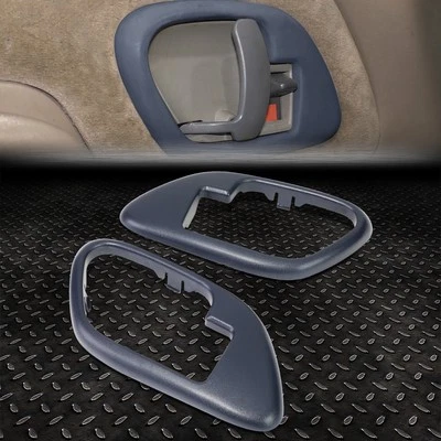 FOR 95-99 CHEVY GMC C/K FRONT LEFT & RIGHT DOOR HANDLE INTERIOR BEZELS TRIM BLUE - Image 1 of 4