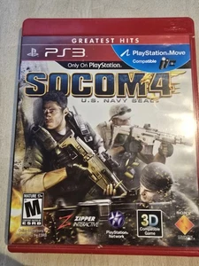 SOCOM 4: U.S. Navy SEALs GREATEST HITS PS3 Tested & Works - Picture 1 of 3
