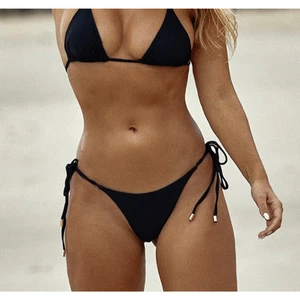 Costume da bagno lunedì Palma cravatta sfacciata fondo nero costume da bagno donna taglia L nuovo con etichette - Foto 1 di 8