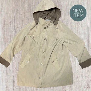 Breckenridge Woman Hooded Jacket Coat – Size 1X – Tan/Brown – Lined - Picture 1 of 4