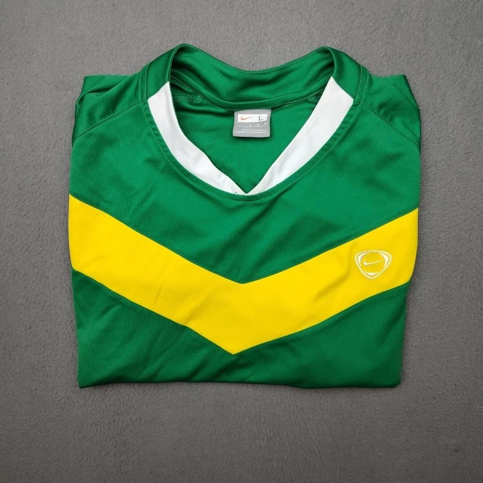 Camisa de fútbol vintage Nike para hombre grande Dri Fit Y2k manga corta fútbol poliéster Foto 1 de 4