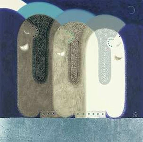 Serigrafía sacada a mano Nazran Govinder Child in Us Foto 1 de 1