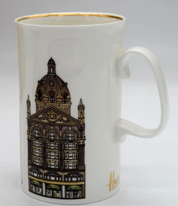 Harrod’s Knightsbridge Storefront Window Bone China Coffee Mug Cup - Picture 1 of 8