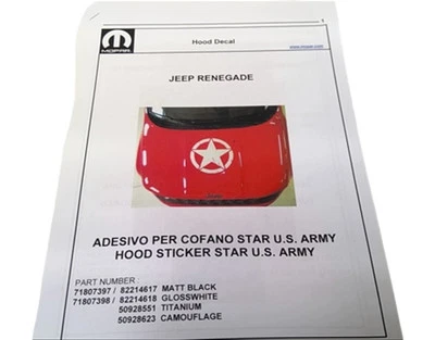 克莱斯勒木头贴花套件 82214618 全新原始设备制造商 82214618 — 第 1/4 张图片