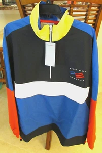 NEW Perry Ellis America Colorblock Pullover Windbreaker Jacket Men's Size M $150 - Picture 1 of 8