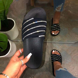 Sandalias Casual Black Bling Flip Flop para mujer - Imagen 1 de 12
