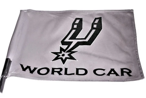 San Antonio Spurs Logo NBA World Car Truck Window Banner Flag Cover