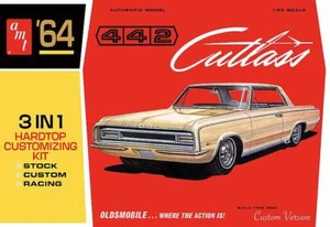 AMT/MPC AMT1066 - 1/24 1964er Olds Cutlass 442 Hardtop - Neu - Picture 1 of 1