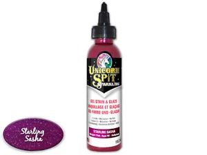 UNICORN SPIT SPARKLING Glaze Gel Stain Paint Tint Sparkle STARLING SASHA PINK - Picture 1 of 1