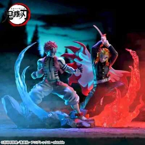 SEGA Demon Slayer Kimetsu no Yaiba XrossLink Figure Akaza & Kyojuro Rengoku Set - Picture 1 of 17