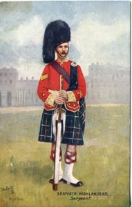 Seaforth Highlanders Sergeant vintage Tuck Oilette postcard - Picture 1 of 2