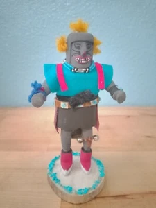 Zuni Clown Dancer Kachina Doll, Rare and Unique, 8" Tall, Famous Zuni Artist - Picture 1 of 6