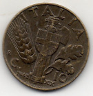 10 Centesimi 1942 XX Italia Regno Impero FDC