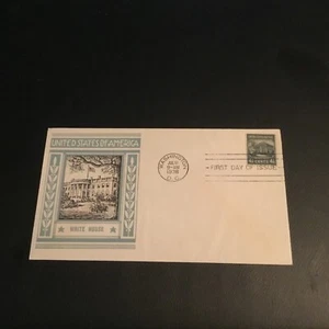 FDC 1938 STAEHLE CACHETS #809 WHITE HOUSE 4 1/2 Stamp No Addresses (clean) USA - Picture 1 of 2