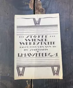 1910 Wiener Werkstatt Dagobert Peche Werbeplakat Handzettel Broschüredruck - Bild 1 von 6