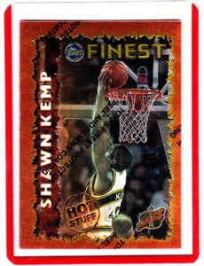 1995-96 Topps Finest Hot Stuff Shawn Kemp #HS12 - Seattle Supersonics, w/peel - Picture 1 of 2