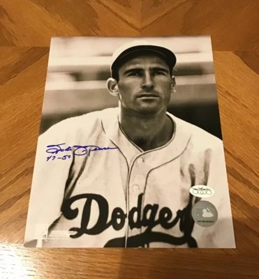 SPIDER JORGENSEN Autograph Photo JSA Certified Auto 8x10 DODGERS Signature - Image 1 of 3