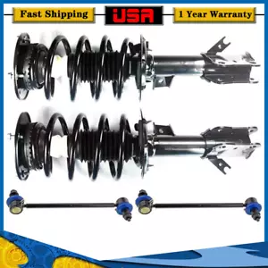 Front Complete Struts and Sway Bar Link Kit 4X Set FCS For 13-18 Ford Fusion_SP - Picture 1 of 8