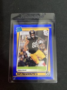  2021 Donruss Football Pat Freiermuth Blue Press Proof Rated Rookie #281 Steeler