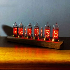 IN14 Retro Brillo Nixie Tubo Reloj Bluetooth Tubo Brillo Ajustable - Imagen 1 de 6