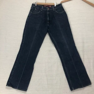 Pantalones de mezclilla Tommy Jeans lavado oscuro calce clásico estilo retro para hombre talla 33x32 - Imagen 1 de 10