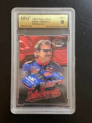 1997 Fleer Ultra #6 Dale Jarrett MINT 9. Graded NASCAR - Image 1 of 2