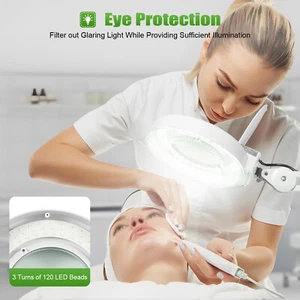 8x diottrie LED lente di ingrandimento lampada lente di ingrandimento tatuaggio lente di ingrandimento con treppiede luce fredda - Foto 1 di 24