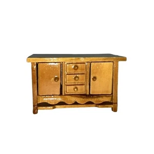 Gabinete de aparador buffet de madera en miniatura para casa de muñecas de colección comedor muebles 1:16 - Imagen 1 de 7