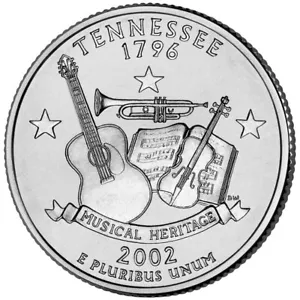 2002 D-Tennessee State Quarter - Picture 1 of 2
