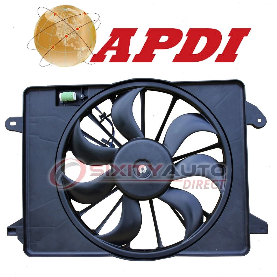 APDI Engine Cooling Fan Assembly for 2009-2018 Dodge Challenger - Belts sb Foto 1 de 4