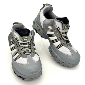 Cannondale Cycling Biking Shoes Womens Gray & Yellow Mesh Size 7 Stab Grip Flex - Picture 1 of 17