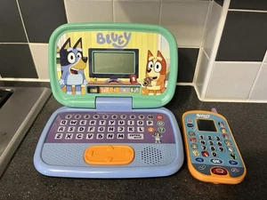Paquete interactivo de computadora portátil y teléfono Vtech Bluey en buen estado de funcionamiento - Imagen 1 de 8