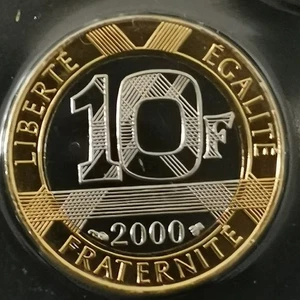 10 FRANCS GENIE DE LA BASTILLE 2000 BU 100000 EX. / SCELLEE ET ISSUE DU COFFRET - Picture 1 of 2