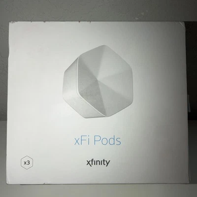 Xfinity XFI Pods Wifi Network Range Extender  White Pack of 3 & Box RARE Pre-own - Image 1 of 4