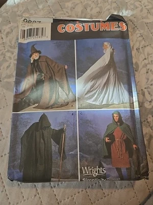 Simplicity Costume Pattern 0506 Wizard Druid Witch Cape Tunic & Hat XS,S,M,L,XL - Image 1 of 2