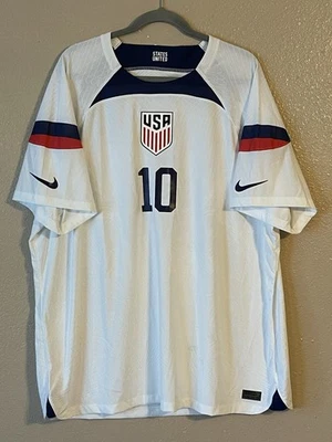 Men’s 3XL NWOT Nike USA 2022/2023 Home Authentic Match Jersey Christian Pulisic - Image 1 of 4