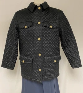KRIZIA JEANS Italian Beautiful Black Quilted Ladies Jacket SZ 42 US SZ 12 - Picture 1 of 6