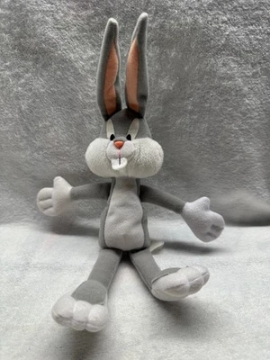 Bugs 兔子 灰色 Looney Tunes 填充动物毛绒 二手玩具 — 第 1/4 张图片