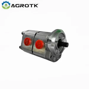 Pompa ad ingranaggi idraulici Agrotk doppio effetto 6-12 GPM per attacco mini skid steer - Foto 1 di 6