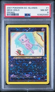 Pokemon TCG Southern Islands Promo - Mew 1/18 Reverse Holo PSA 8 NM-MT - Picture 1 of 5