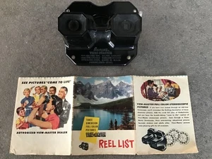 Viewmaster Model C Vintage 1940s Black Bakelite 3D Viewer Sawyer's USA - Picture 1 of 2