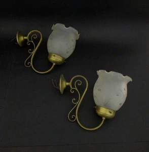 ✅ WUNDERSCHÖNE ANTIKE PAAR WANDLEUCHTE EPOCHE 900 PAAR WANDLEUCHTEN ANTIK - 4695 - Bild 1 von 8