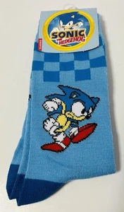Sonic The Hedgehog Men’s Crew Socks (Size 8-12) One Pair - NEW - Picture 1 of 9