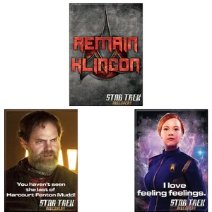 Star Trek Discovery Licensed Refrigerator Locker 3 Magnets Tilly Mudd Klingon - Picture 1 of 1