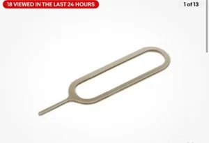 Genuine Apple SIM Card Ejector Tool Pin for iPhone - Sim Tray Removal Tool - Zdjęcie 1 z 2